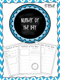 Number of the Day - A Freebie that helps children develop mental math