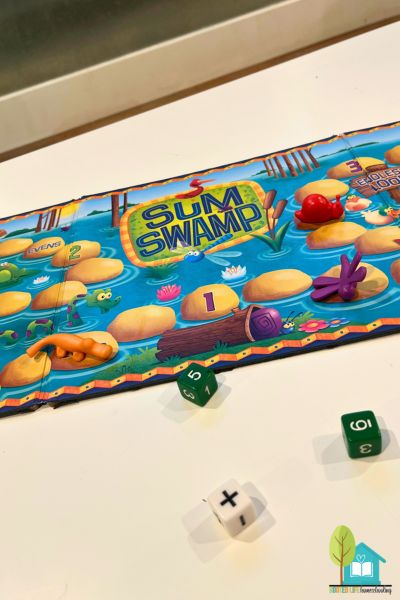 Sum Swamp game for fun addition and subtraction practice Rooted Life Homeschooling
