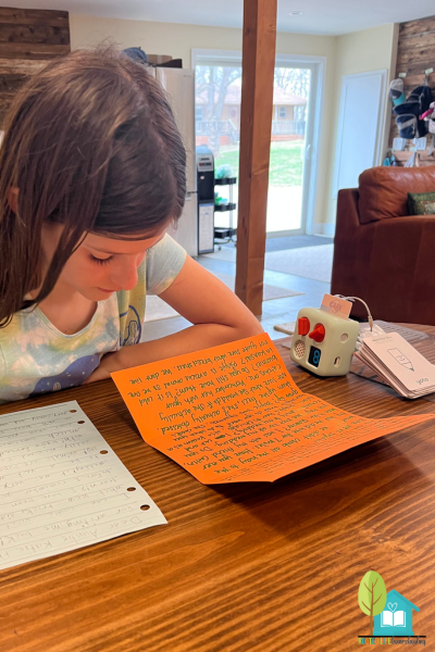 Letter writing with yoto player